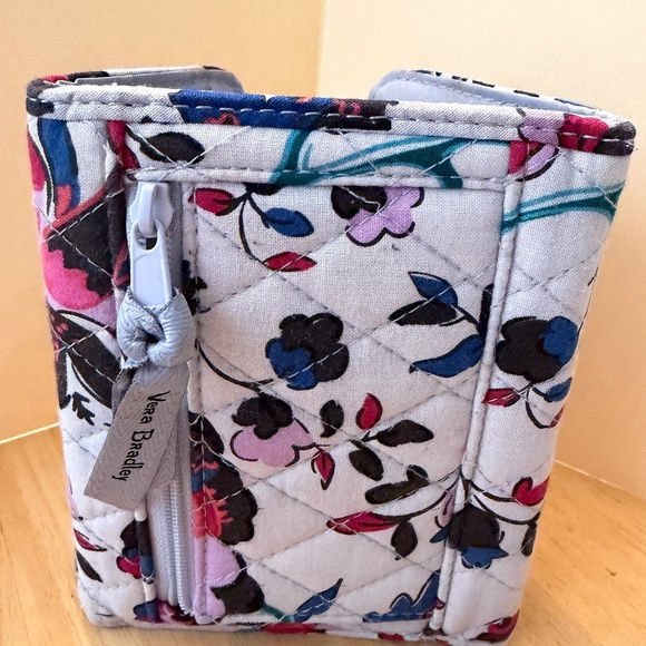 Vera Bradley Women's Cotton Euro Wallet Vineyard Floral - Picture 3 of 7
